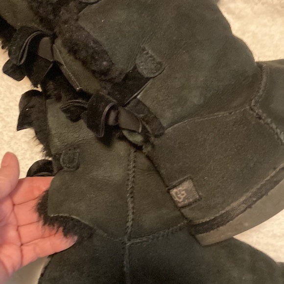 UGG Leather Black Boots - Picture 9 of 11